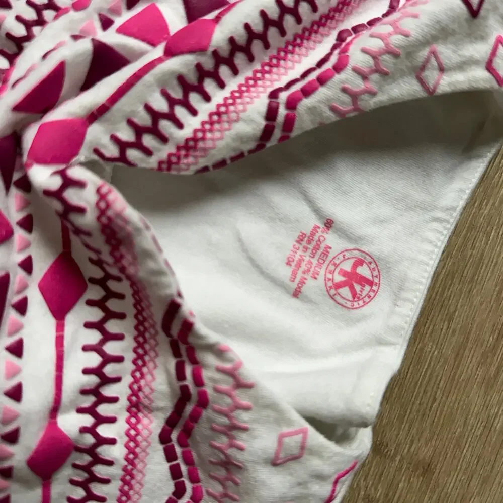 J. Khaki Boho Peasant Top - Pink Embroidered, Girls Size Medium